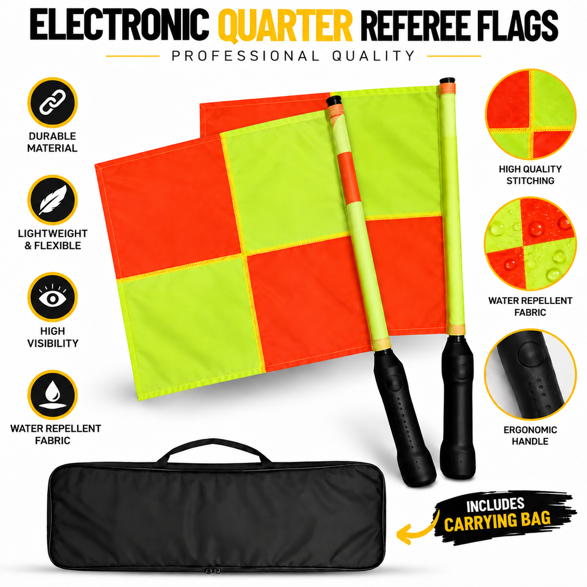Electronic Referee Flags 2 Year Warranty