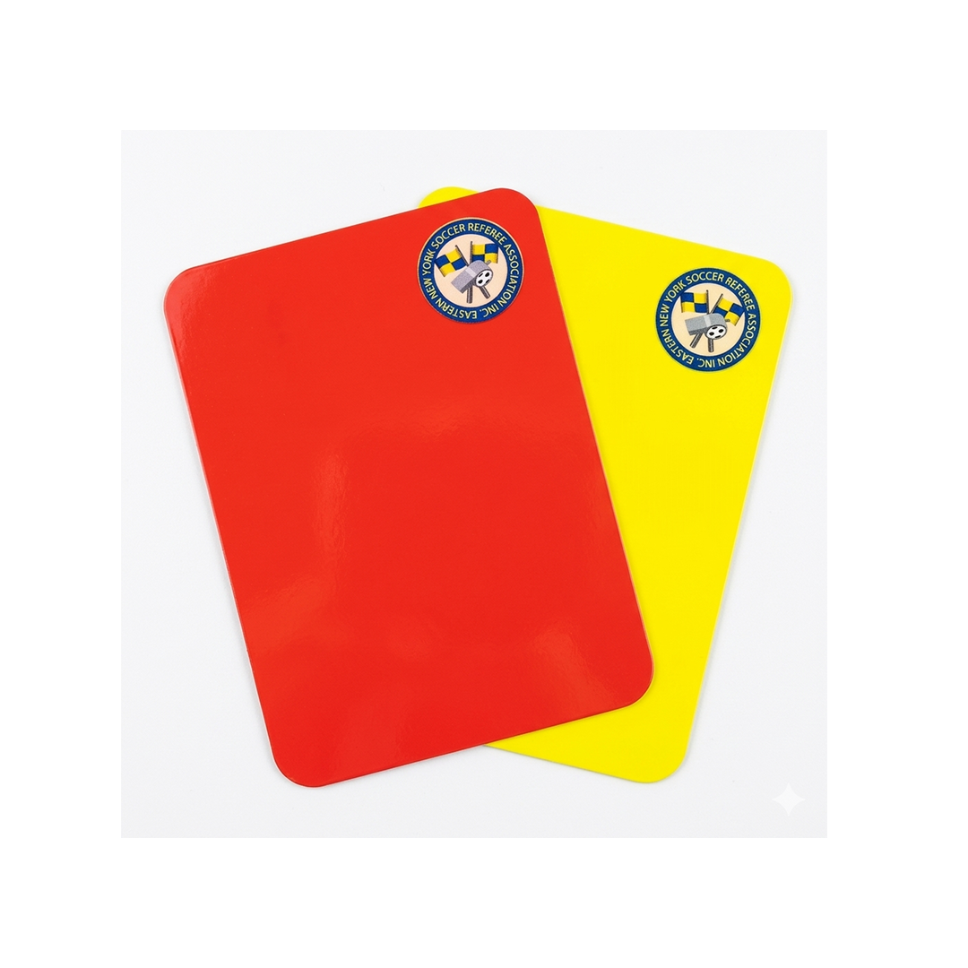 Personalized Yellow Red Card, Custom Yellow Red Card