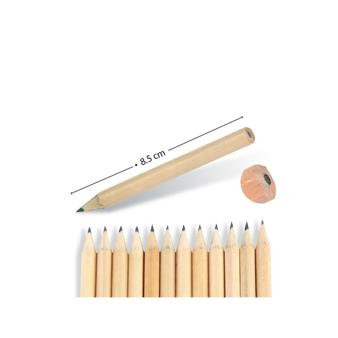 Mini Natural Pencils (5 Pieces per Pack)