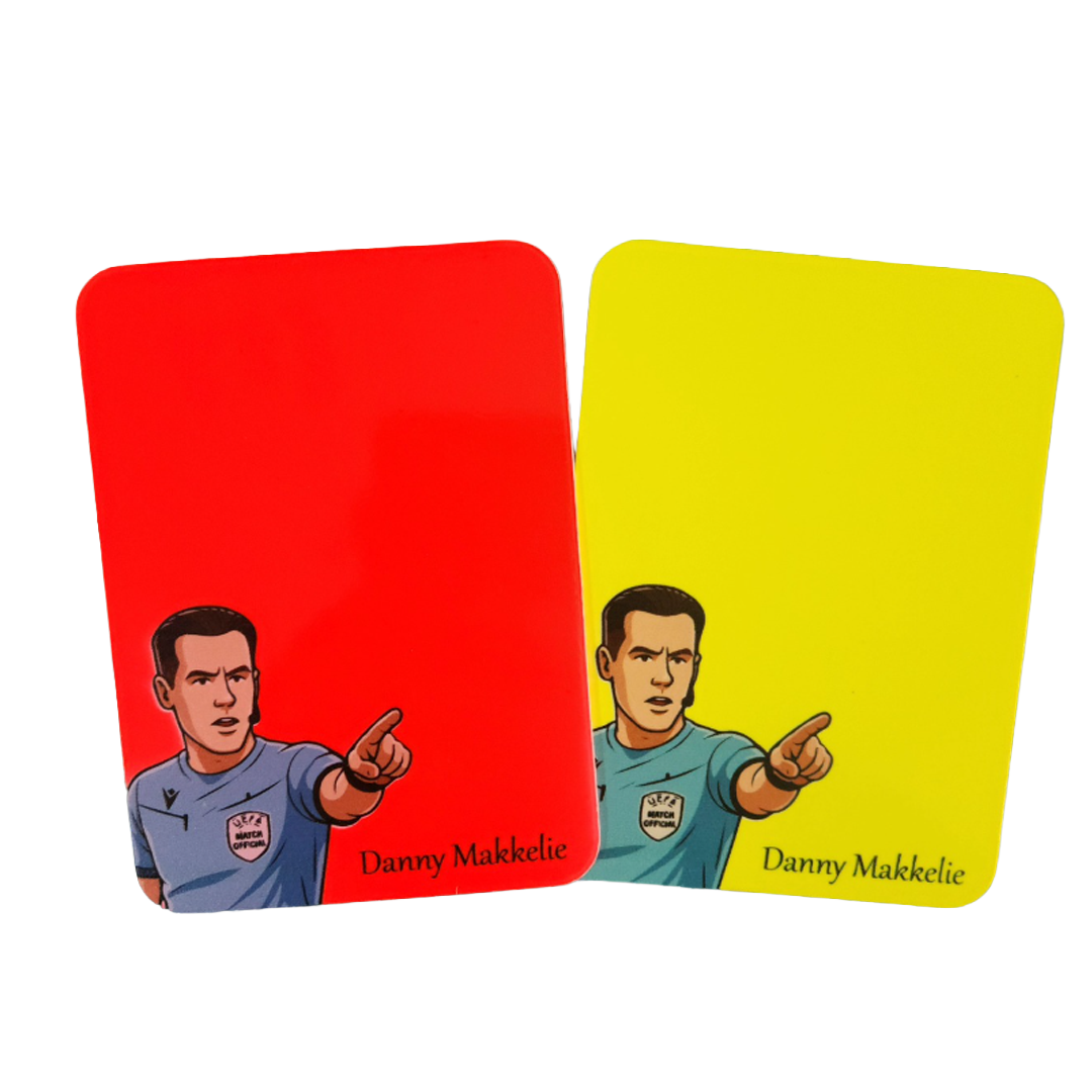 Personalized Picture Referee Card, Customized Picture Referee Cards