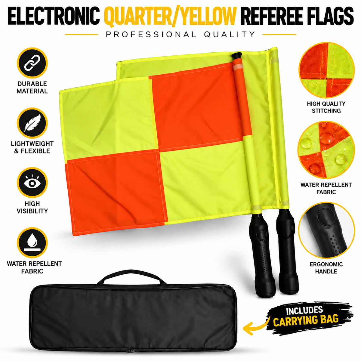 Electronic Referee Flags 2 Year Warranty